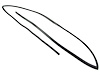 WFS F2390 Windshield Molding for 2004-2006 Lexus RX330, 2006-2008 Lexus RX400h, 2007-2008 Lexus RX350 - image 1