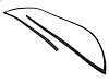 WFS F2878 RC Windshield Molding for 2008-2013 Nissan Rogue - image 1