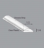 WLS 848 R103 SP Glass Seal Lockstrip for 1973-1974 Chevy C10 Trucks, 1973-1974 Chevy C20 Trucks, 1973-1974 Chevy C30 Trucks - image 1