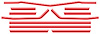 3950086-RD Decal & Stripe Kit, 1968 El Camino, Body Side, Super Sport - image 1