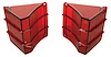 Tail Lamp Lens 1967 Chevelle Wagon/El Camino - image 1
