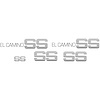 Decal 84-87 El Camino Body Stripe Kit SS Silver - image 1