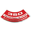 Decal Chevelle/El Camino/Monte Carlo Air Cleaner 350 255HP Turbo-Fire - image 1