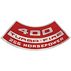 Decal Chevelle/El Camino/Monte Carlo Air Cleaner 400 265HP Turbo-Fire - image 1