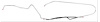 Fuel Line Front/Rear 1967 Cutlass Convertible 3/8 - image 1
