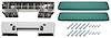 AK14TQ Armrest Base/Pad Kit, Front, 1961-64 Pontiac A-Body/1964 A-Body - image 1