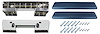 AK15BL Armrest Base/Pad Kit, Front, 1965-67 A-Body - image 1