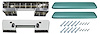 AK15DA67 Armrest Base/Pad Kit, Front, 1965-67 A-Body - image 1