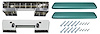 AK15DT Armrest Base/Pad Kit, Front, 1965-67 A-Body - image 1