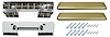 AK15GD65 Armrest Base/Pad Kit, Front, 1965-67 A-Body - image 1