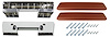 AK15MR Armrest Base/Pad Kit, Front, 1965-67 A-Body - image 1