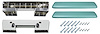 AK15TQ Armrest Base/Pad Kit, Front, 1965-67 A-Body