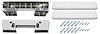 AK15WH Armrest Base/Pad Kit, Front, 1965-67 A-Body - image 1