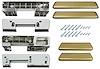 AK17GD Armrest Kit, Front/Rear, 1965-67 A-Body - image 1