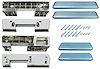 AK17LB Armrest Kit, Front/Rear, 1965-67 A-Body