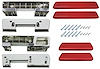 AK17RD Armrest Kit, Front/Rear, 1965-67 A-Body - image 1