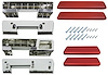 AK17RDGT Armrest Kit, Front/Rear, 1965-67 A-Body - image 1