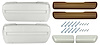 BK16DS Armrest Kit, 1968-69 Front Pads/Bases w/Rear Pads Only - image 1