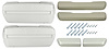 BK16SA Armrest Kit, 1968-69 Front Pads/Bases w/Rear Pads Only - image 1