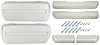 BK16WH Armrest Kit, 1968-69 Front Pads/Bases w/Rear Pads Only - image 1