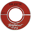 Decal 65-66 Riviera Air Cleaner 401 Buick Wildcat 445 10 Red Aluminum - image 1