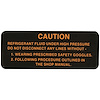 Decal 55-63 Cadillac 63 Riviera Warning AC High-Pressure - image 1