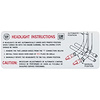 Decal 68-69 Riviera Headlight Instruction - image 1