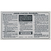 Decal 74-76 Riviera Engine Starting Instructions - image 1