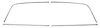 Window Reveal Molding Set Rear 63-65 Riviera 4pc - image 1
