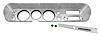 DASH CHROME KIT 1964 EL C - image 1
