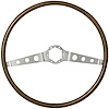 Steering Wheel 2-Spoke 1964-66 CH/EC Simulated Wood - image 1