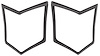 Tail Lamp Housing Gasket for 1970-1972 Chevrolet El Camino - image 1