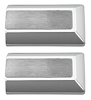 C240266-PR End Caps, Door Pull, 1970-77, Chrome, Pair - image 1