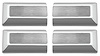 C240266-ST End Caps, Door Pull, 1970-77, Chrome, Set - image 1