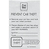 Spare Key Envelope White 1969-77 GM - image 1