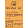 Spare Key Envelope Mustard 1969-77 GM - image 1