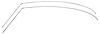 Complete Roof Drip Molding Set 1968-69 Olds Cutlass/442 - image 1