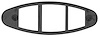 Mirror Gasket 1970-72 Cutlass/442 Outside Standard Style - image 1