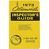 Book Line Inspector Guide 1973 Oldsmobile - image 1