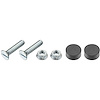 Hood Adjustment Bolts & Bumpers  1969-72 Olds Cutlass/442 Fits Standard Hood - image 1