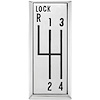 Shifter Pattern Plate 64-69 Cutlass w/ Lock - image 1