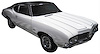Decal Kit 1970 Cutlass Y73 Body Stripes - image 1