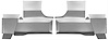 Floor Pan Under Rear Seat 1961-64 Cadillac - image 1