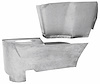 1957-58 Cadillac Convertible Rear Armrest Panel - image 1