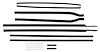 Window Felts 59-60 Series 62 2dr Hardtop Coupe Deville 8 pcs Original Style - image 1