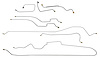 Brake Line Set Complete for 1967 Cadillac DeVille, Calais with Power Drum Brakes - image 1