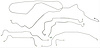 Brake Line Set Complete 1971-76 Cadillac DeVille/Calais Power Disc - image 1