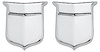 CE08494-PR Emblem, Fender, 1959 Cadillac, Crest, Pair - image 1