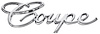"Coupe" Script Quarter Panel Emblem 1965-1970 Cadillac - image 1
