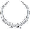 Emblem 1966-70 Cad Quarter Panel/1973-76 Cad Hubcap Wreath - image 1